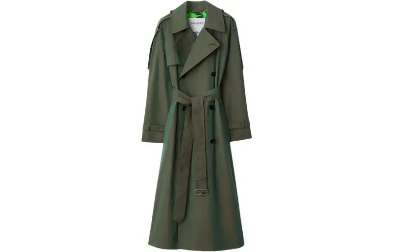 Burberry SS24 Trench Coat Women's Ivy Green