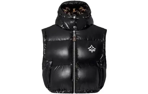 LOUIS VUITTON Glossy Sleeveless Puffer Jacket