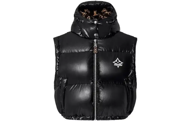 LOUIS VUITTON Glossy Sleeveless Puffer Jacket