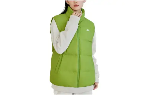 ANTA Down Vests Women's Green Stand Collar Moderate Other