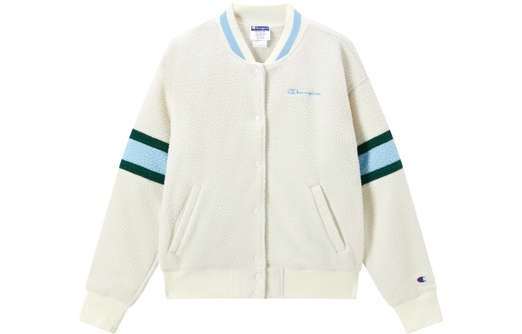 Champion FW22 Jacket Women's Light Gray Patchwork