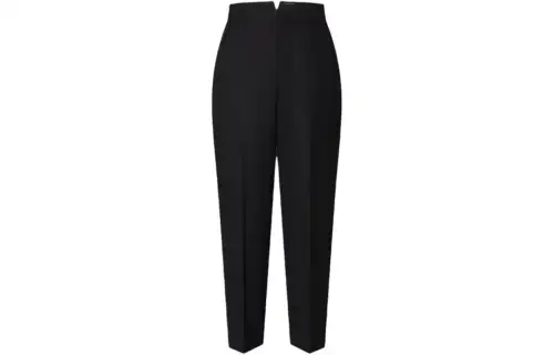 LOUIS VUITTON Monogram Adjuster Carrot Pants Casual Pants Women's Black