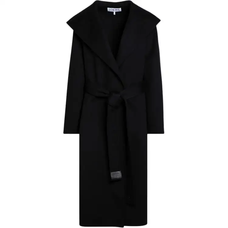 LOEWE Coats Women's Black Moderate Straight Fit