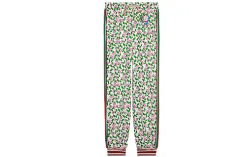 GUCCI X Doraemon Casual Pants Women's Multicolor Moderate Cuffed Pants