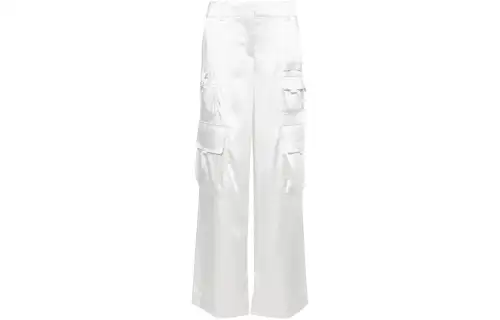 OFF-WHITE Satin Toybox Cargo Pants Coconut Milk Co