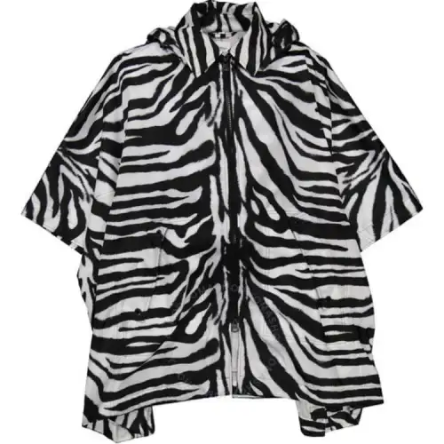 Burberry Cloaks Women's Black White Moderate