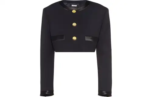 MIU MIU Cropped Coat Women's Black