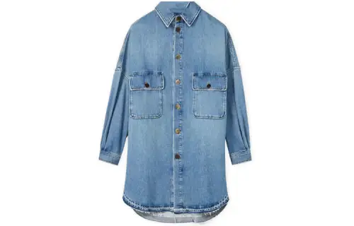 LOEWE Denim Jackets Women's Blue Lapel Moderate Other
