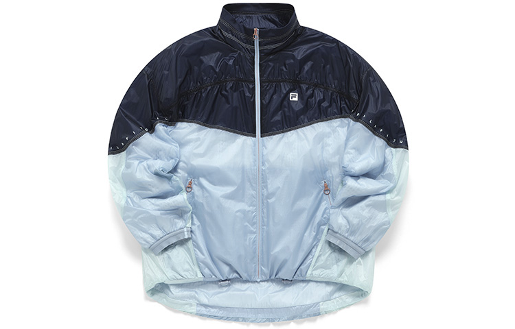 FILA Athletics Puffer Jackets Women's Dusty Blue Stand Collar Moderate Other