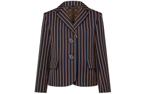 LOUIS VUITTON Striped Wool Blazer