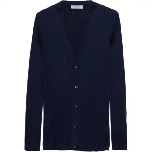 Prada knitted cotton cardigan