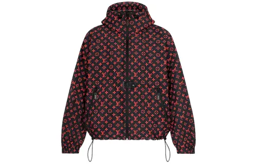 LOUIS VUITTON Parka Coat Women's Burgundy