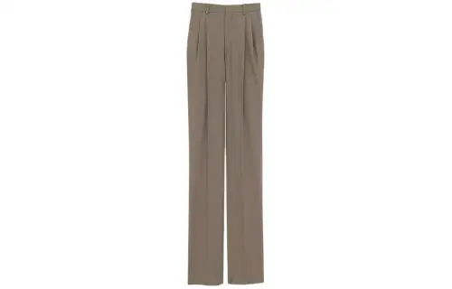 SAINT LAURENT High Waist Straight Leg Pants