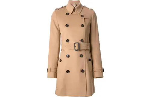 Burberry Coats Women's Umber Lapel Moderate