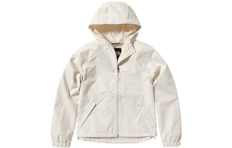 THE NORTH FACE Urban Exploration Outdoor Hiking Waterproof, Windproof, And Breathable Windbreaker Jacket Women's Ecru