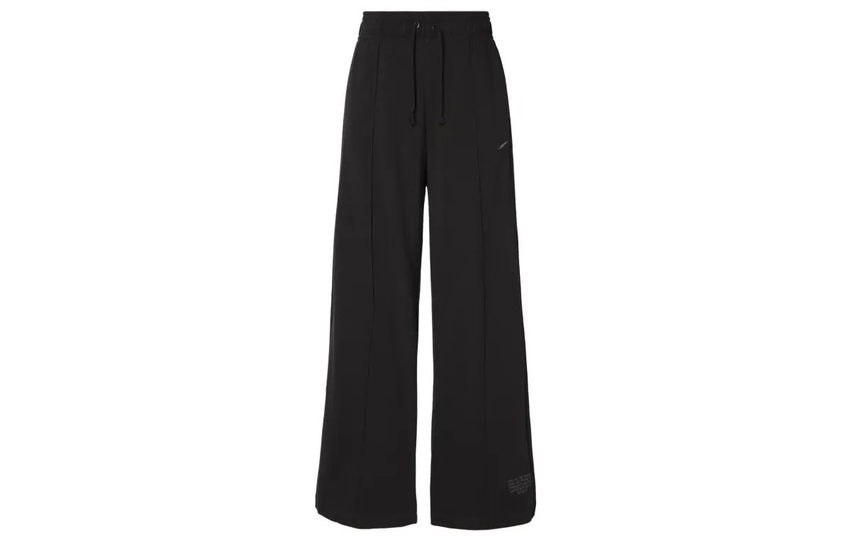 Nike Knitted Sweatpants Women's Velvet Brown Moderate Wide Leg Pants