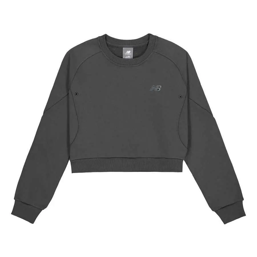 New Balance NB Grey Sweatshirt Women's Dark Gray
