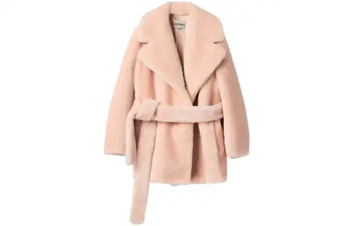 MIU MIU Furs Women's Pink Lapel Moderate