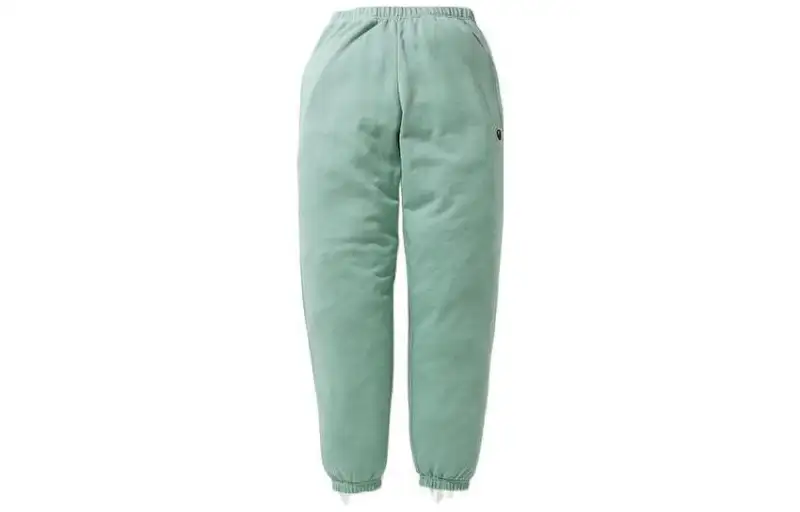 A BATHING APE Casual Pants Women's Green Moderate Cuffed Pants