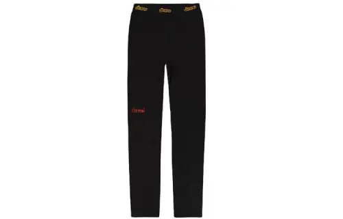 Drew House Letter Logo Series Leggings Women's Black