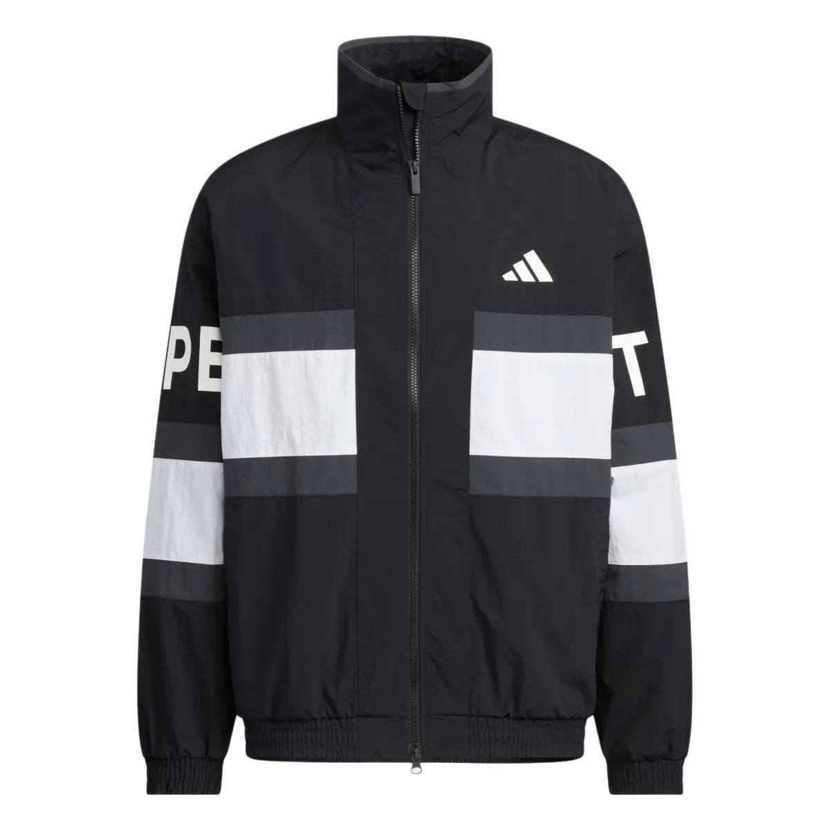 Adidas WORDING Pack Loose Fit Mesh Lined Woven Jacket Men's Black
