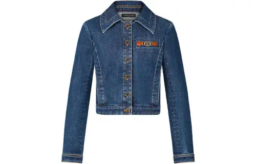 LOUIS VUITTON Denim Jacket Women's Denim Blue