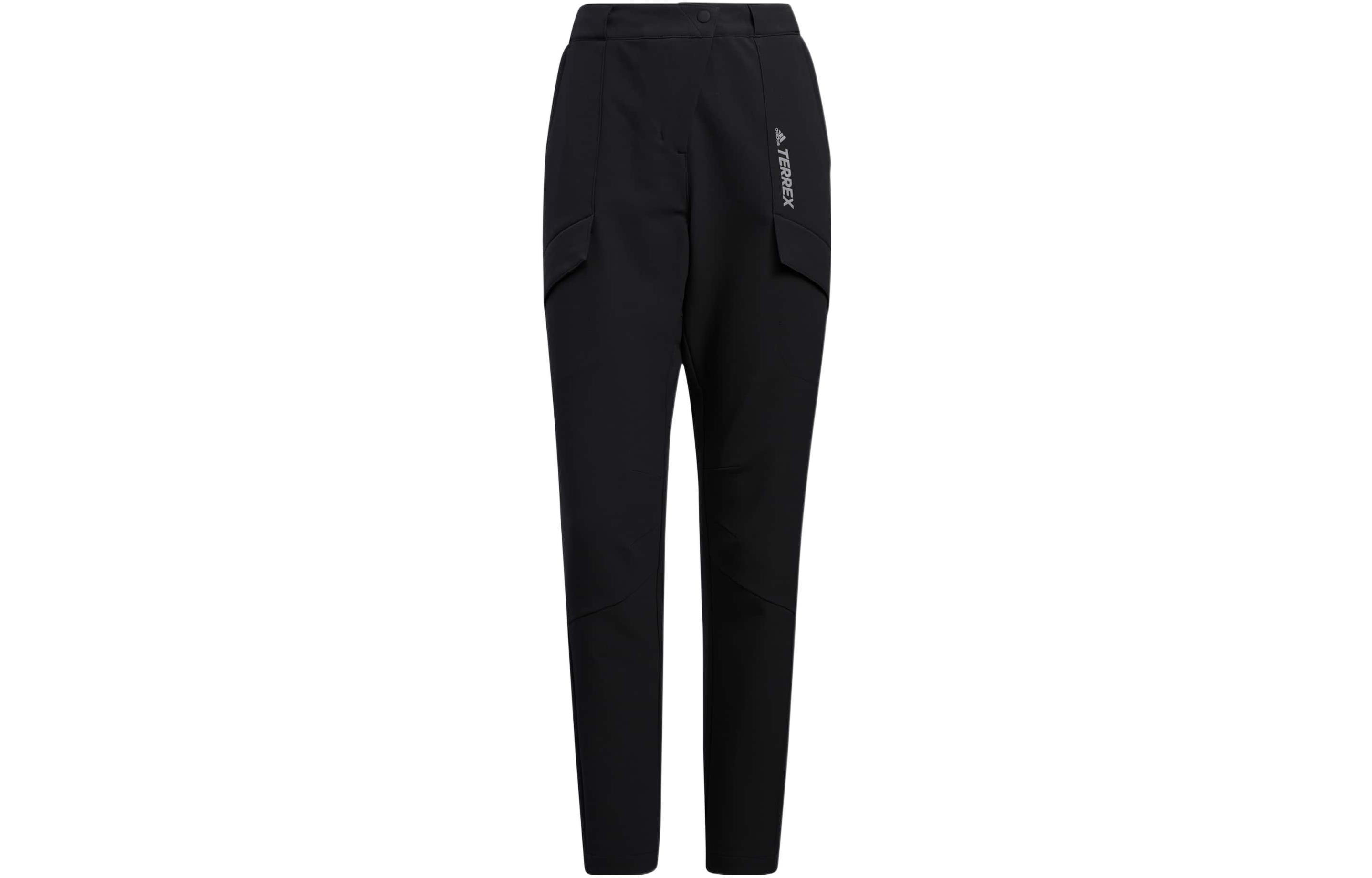 Adidas DWR Knitted Sweatpants Women's Black Moderate Straight Fit Pants