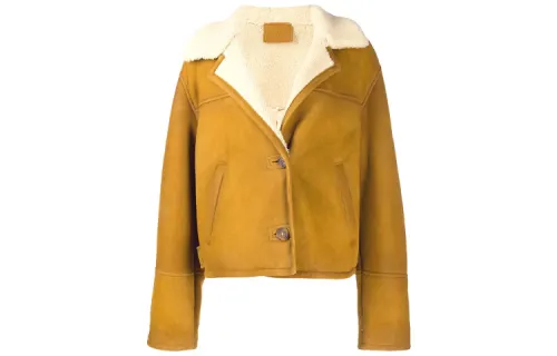 PRADA Furs Women's Yellow Lapel Moderate
