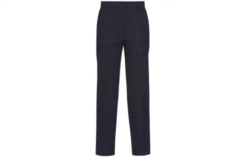 PRADA Casual Pants Women's Dark Blue Moderate Straight Fit Pants