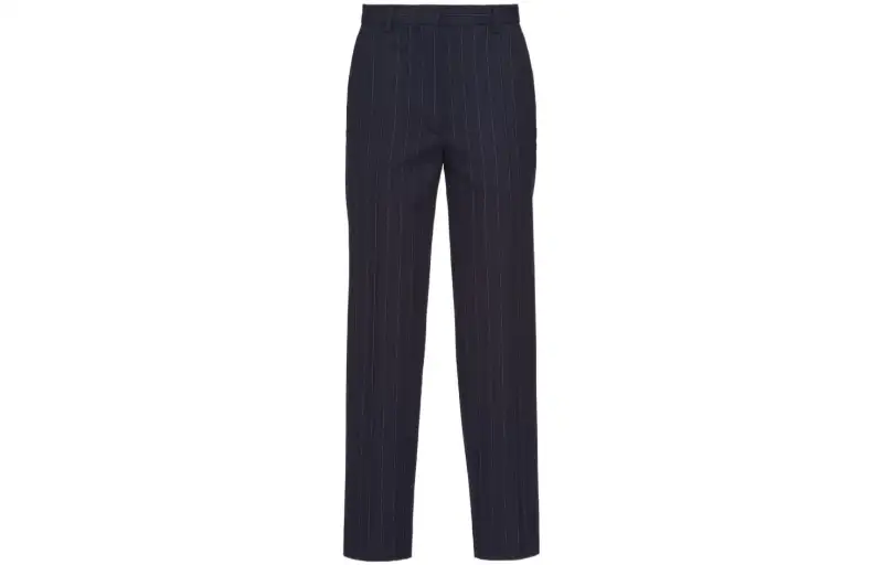 PRADA Casual Pants Women's Dark Blue Moderate Straight Fit Pants