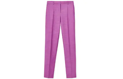 LOEWE Casual Pants Women's Purple Moderate Straight Fit Pants