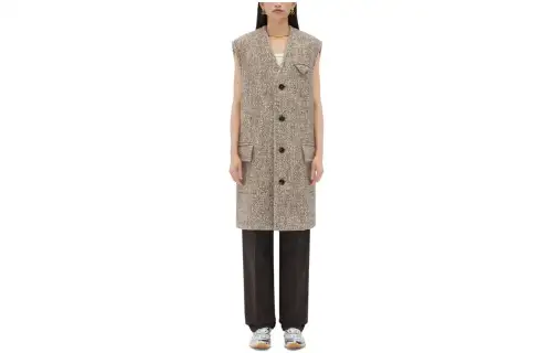 Bottega Veneta FW23 Vest Women's Light Brown