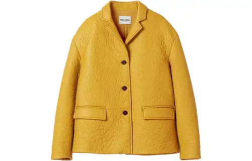 MIU MIU Leather Jackets Women's Lapel Moderate Other