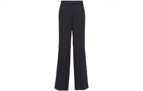 PRADA Casual Pants Women's Black Moderate Wide Leg Pants