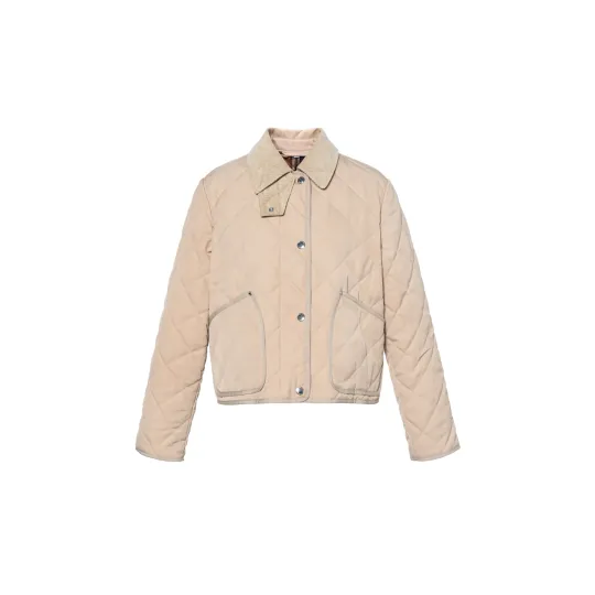 Burberry SS22 Cropped Coat Women's Soft Tawny