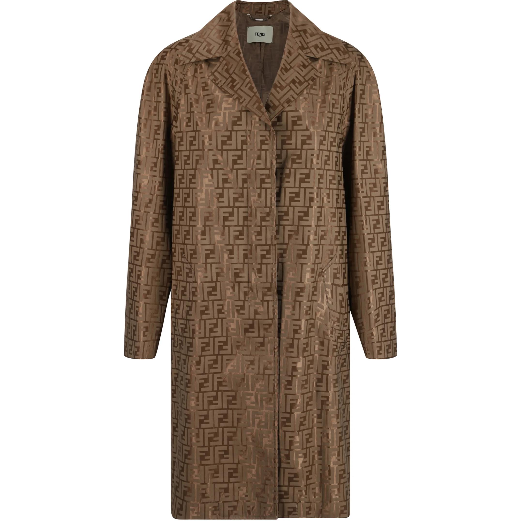 Женское пальто Fendi (коричневое)