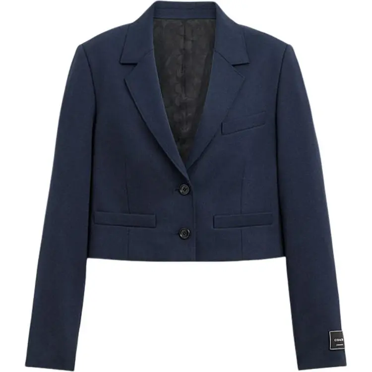 COACH SS24 Business Suit Coat Women's Marine Blue