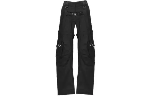 OFF-WHITE Co cotton straight-leg trousers