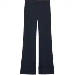 【Previous Season】cuffed-hem cropped trousers