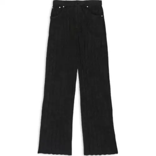 Balenciaga SS22 Casual Pants Loose Fit Women's Black