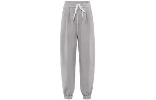MIU MIU Casual Pants Women's Gray Moderate Straight Fit Pants