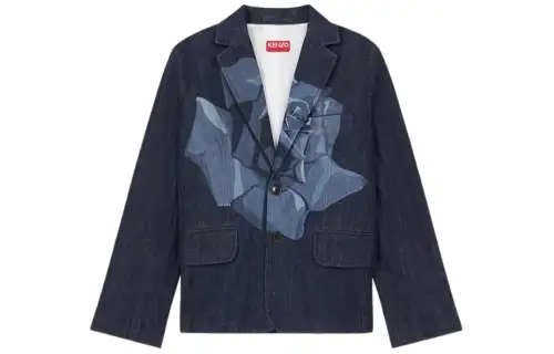 Kenzo Rose denim blazer