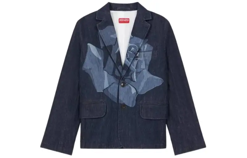 Kenzo Rose denim blazer
