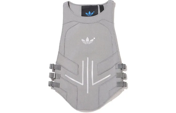 Adidas Originals Vests Women's Gray Crew Neck Moderate Other