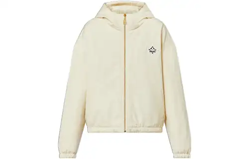 LOUIS VUITTON Parka Coat Women's White
