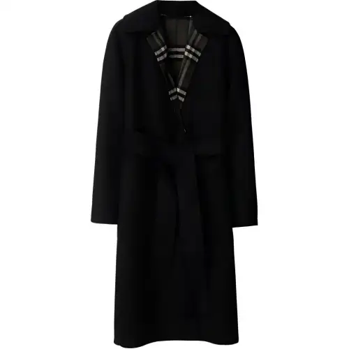 Burberry belted reversible wool coat