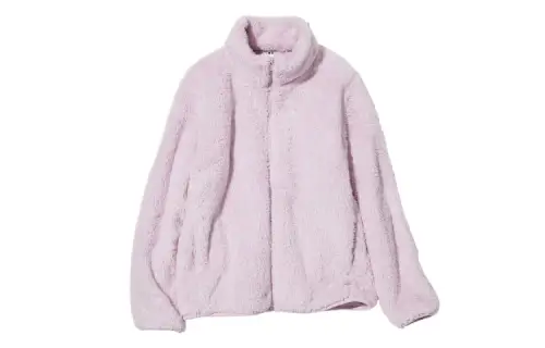 UNIQLO Velvet feel Coat Women's Pastel Pink