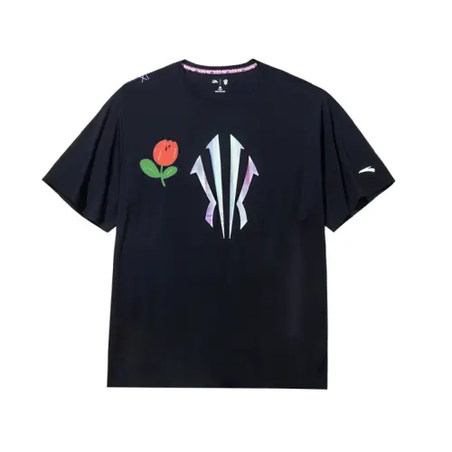 Anta Variety Training Collection T Shirt Unisex Basic Black