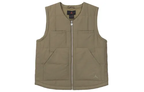 Jordan Vests Women's Seaweed Brown V Neck Moderate Other