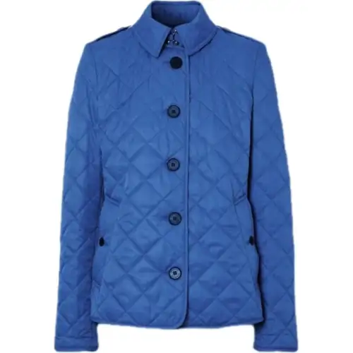 Burberry Puffer Jacket Women's Blue